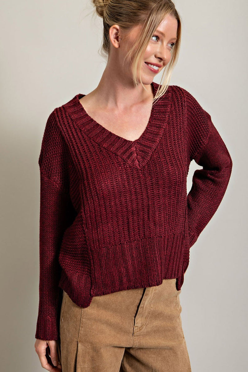 トップス NAHYAT EX V NECK SWEATER メンズニットブランド「ナヤット」からレショップ限定Vネック
