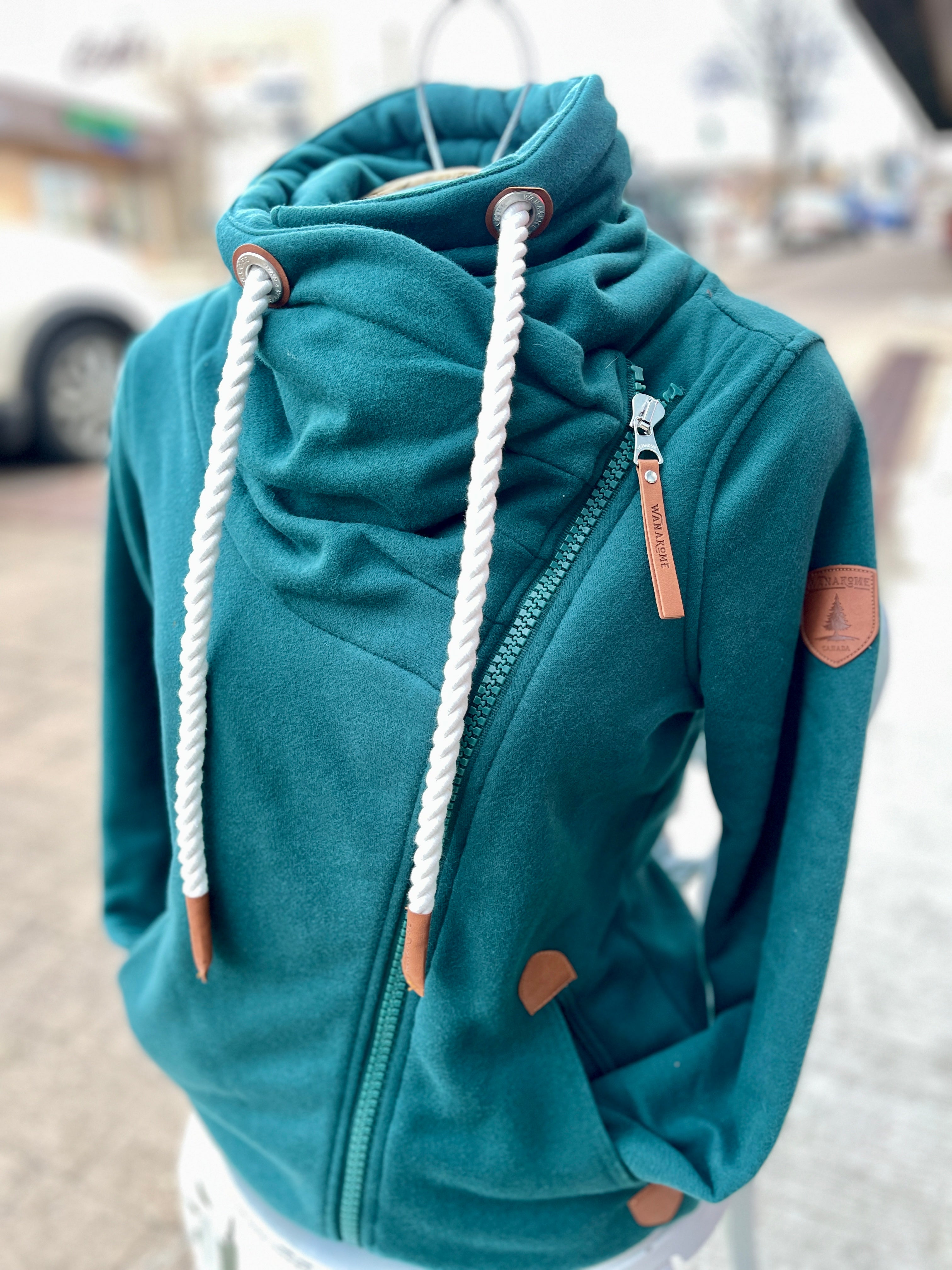 Teal Side Zip Hoody