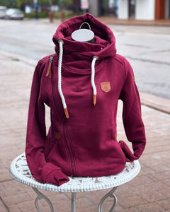Athena Grape Side Zip Hoodie