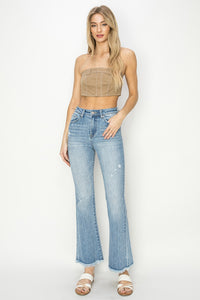 HR Ankle Bootcut Frayed Jean