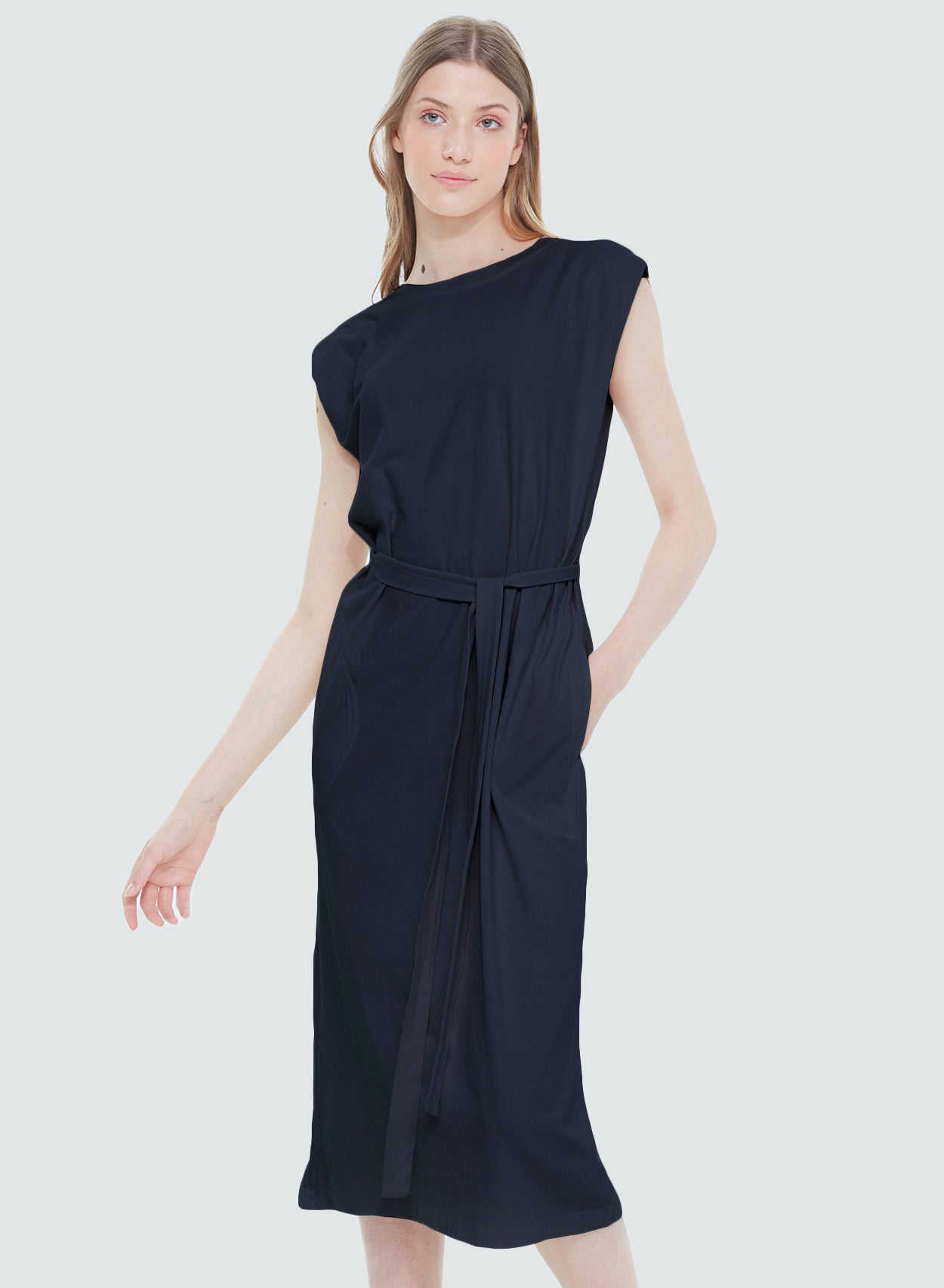 Tie Knit Waist Dress