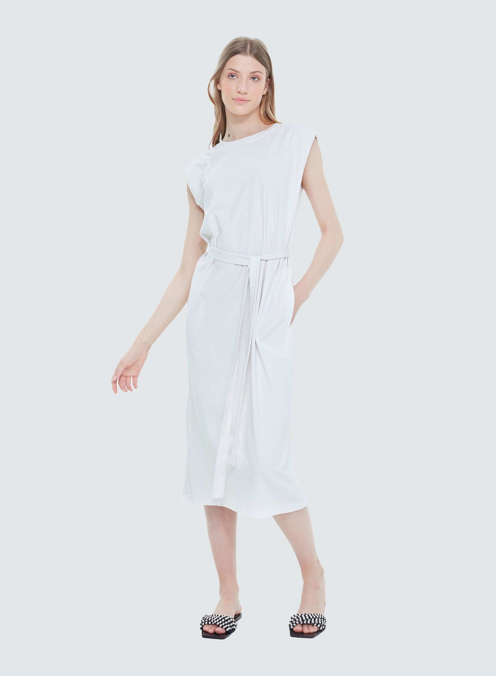 Tie Knit Waist Dress
