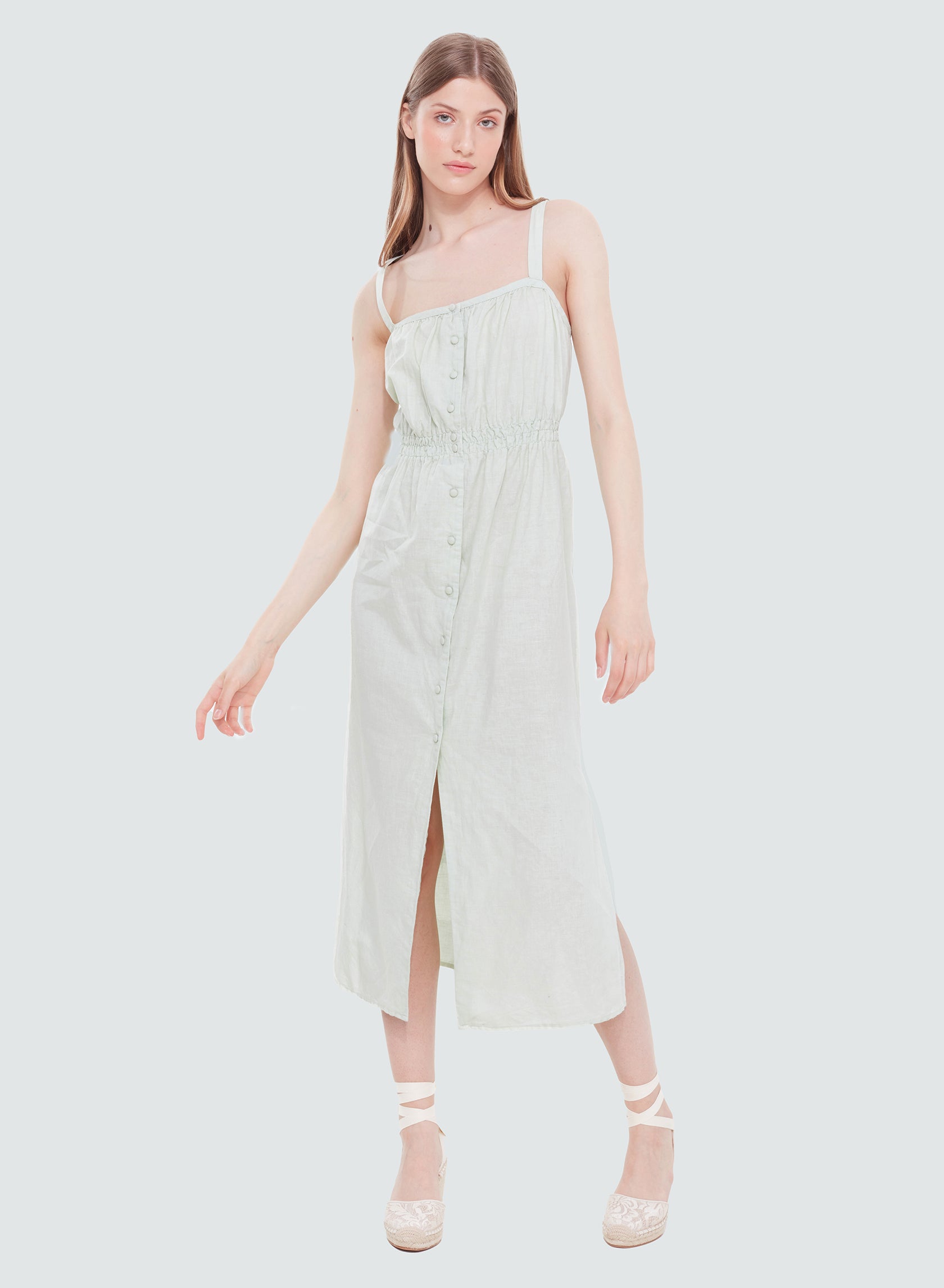 Button Front Cami Dress