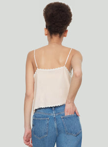 Lace Cami with Stretch Overlay