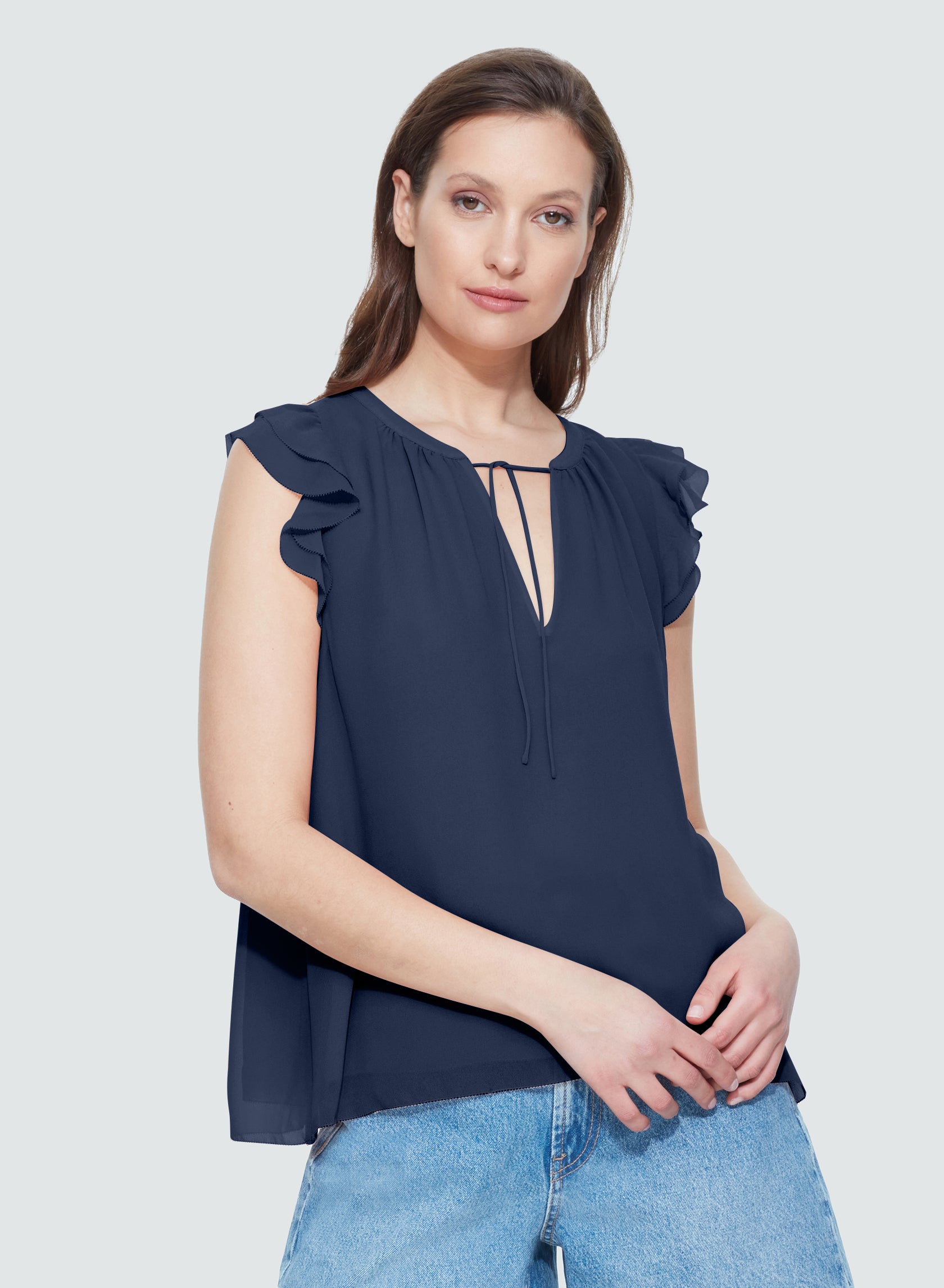 Flounce Ruffle Top