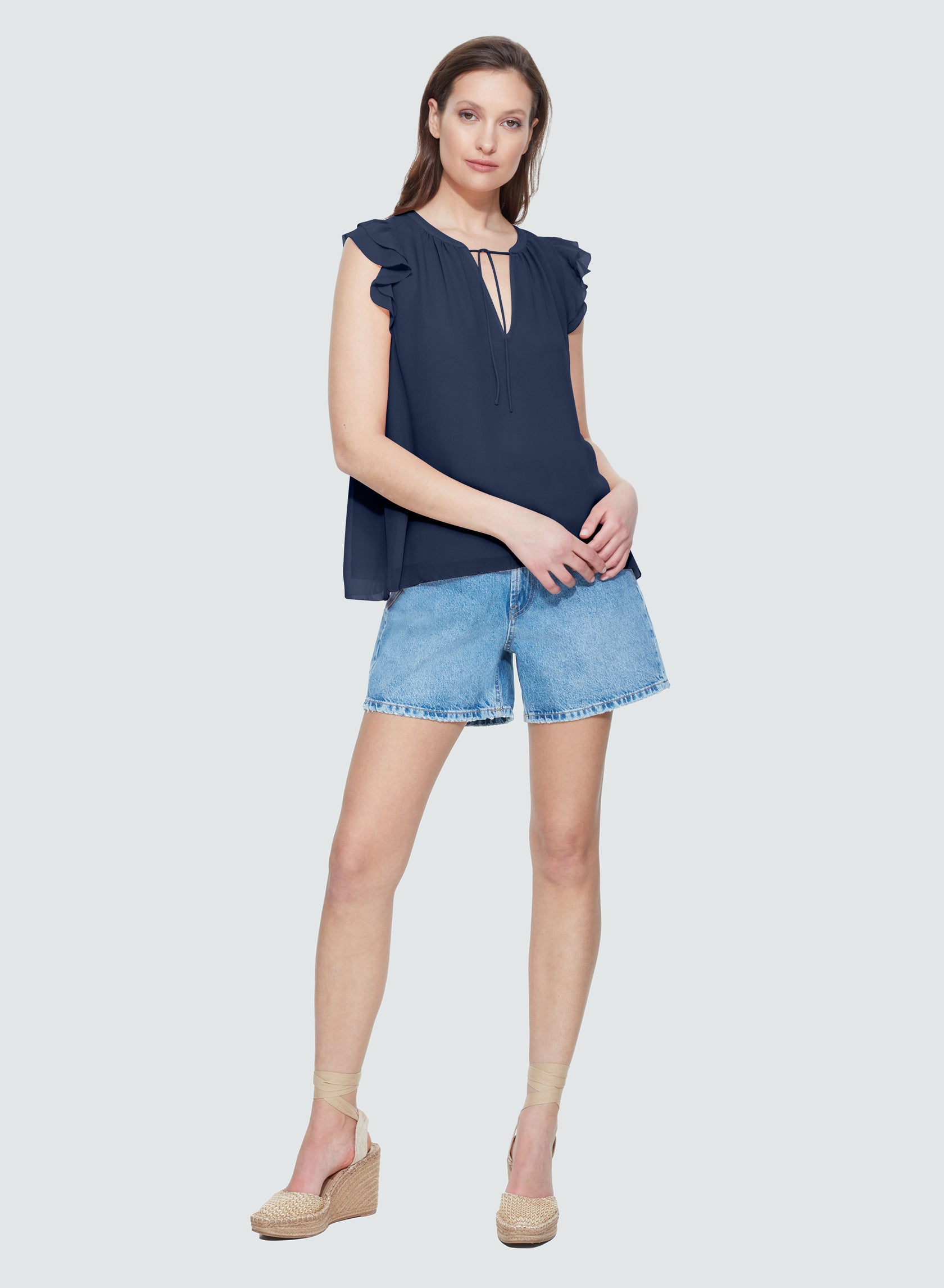 Flounce Ruffle Top