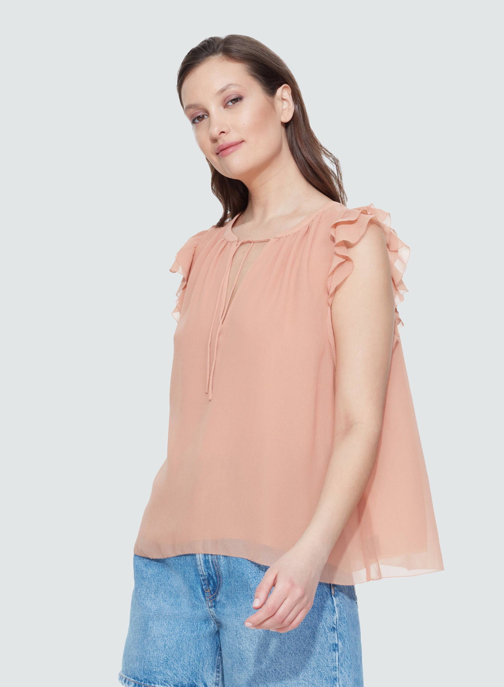 Flounce Ruffle Top