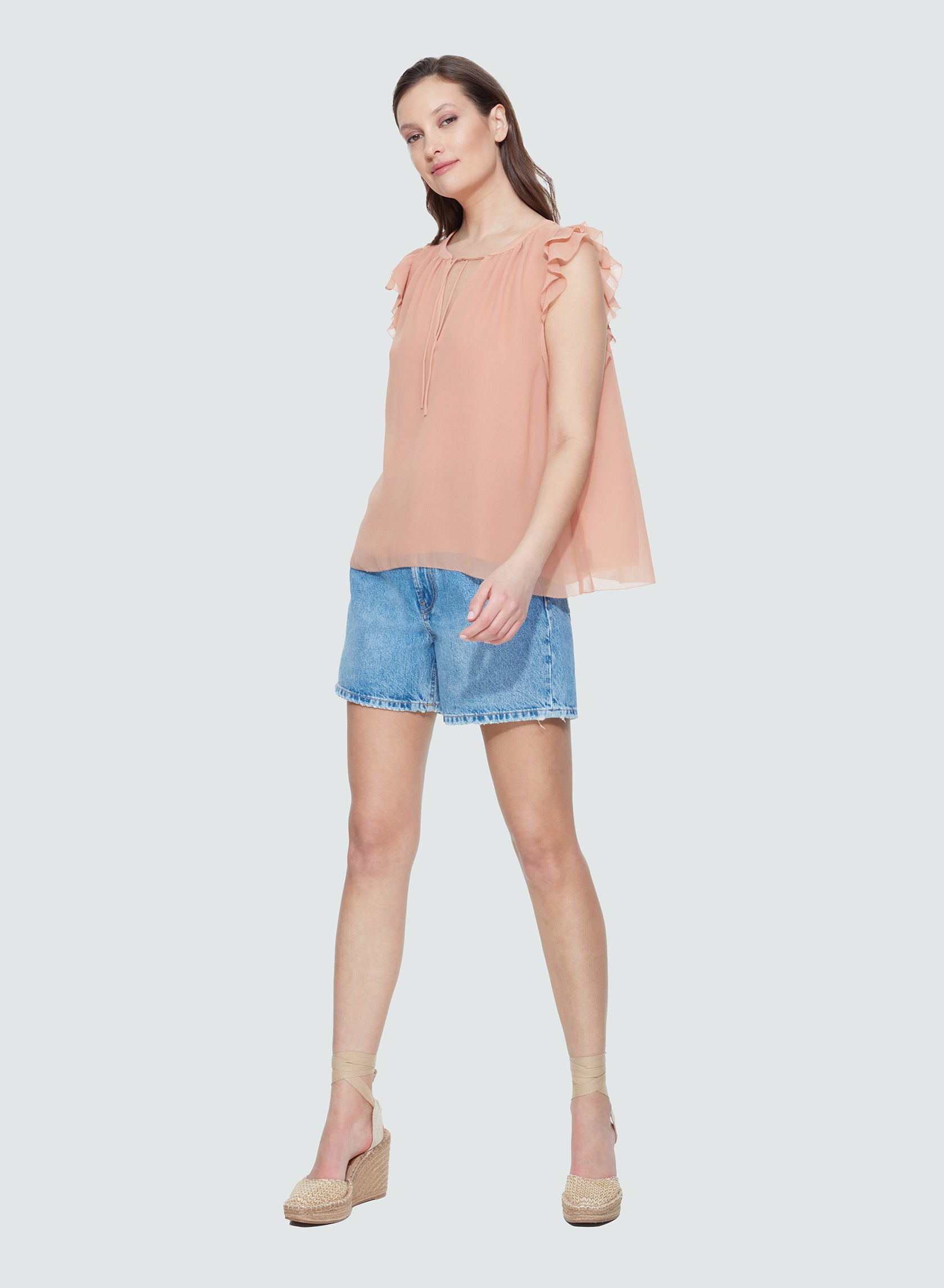 Flounce Ruffle Top