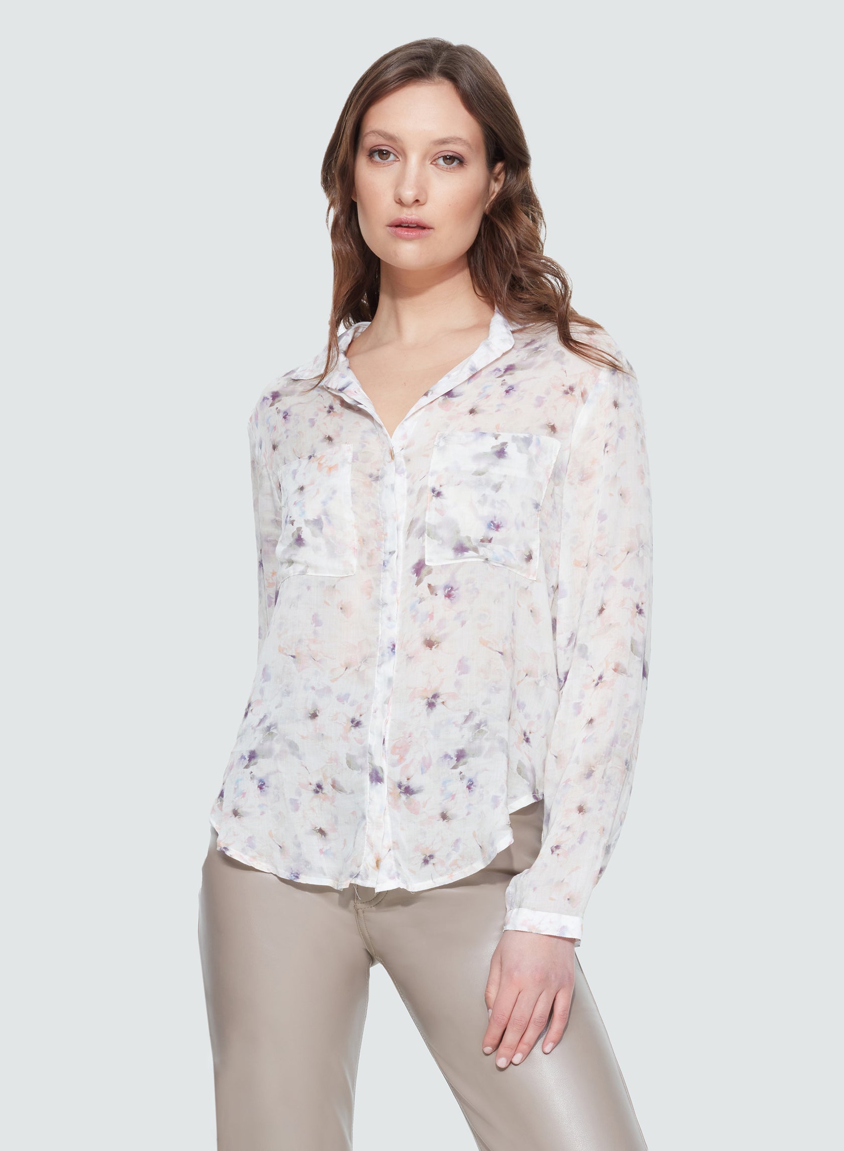 Front Button Up Blouse