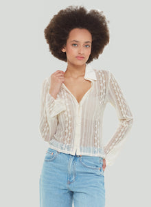 Collared Lace Blouse