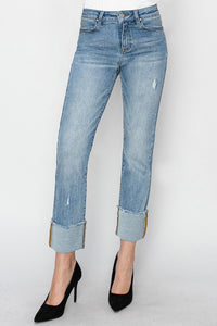 Eve HR Crop Straight Leg Cuffed