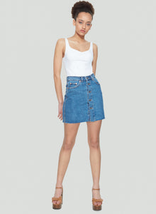 High Waisted Denim Skirt