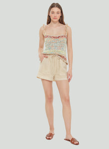 Crochet Multi Yarn Knit Tank