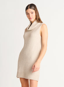 Sleeveless Turtleneck Dress