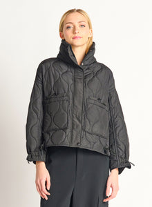 Quilted Drawstring Puffer