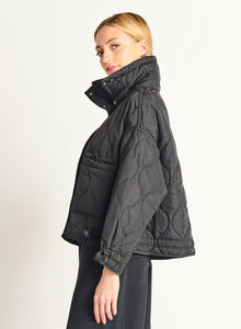 Quilted Drawstring Puffer
