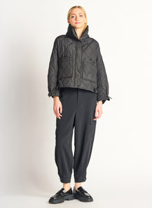 Quilted Drawstring Puffer