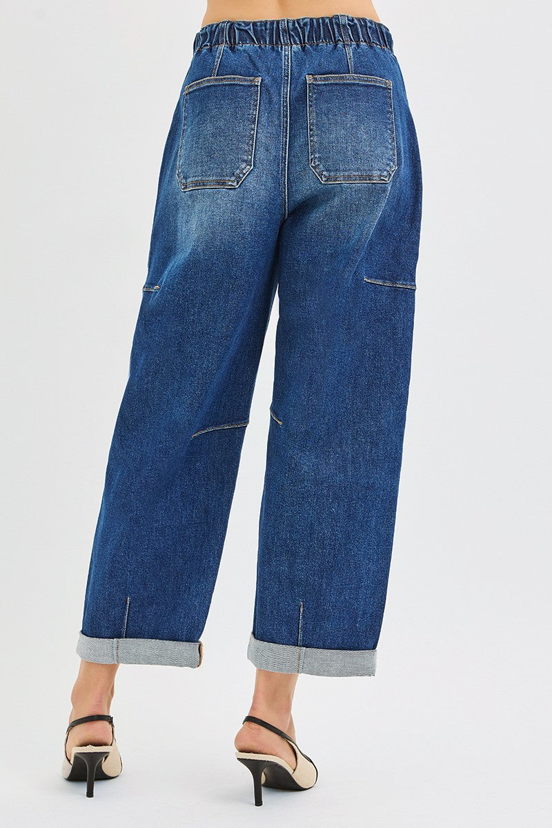 High Rise Barrel Cargo Jean