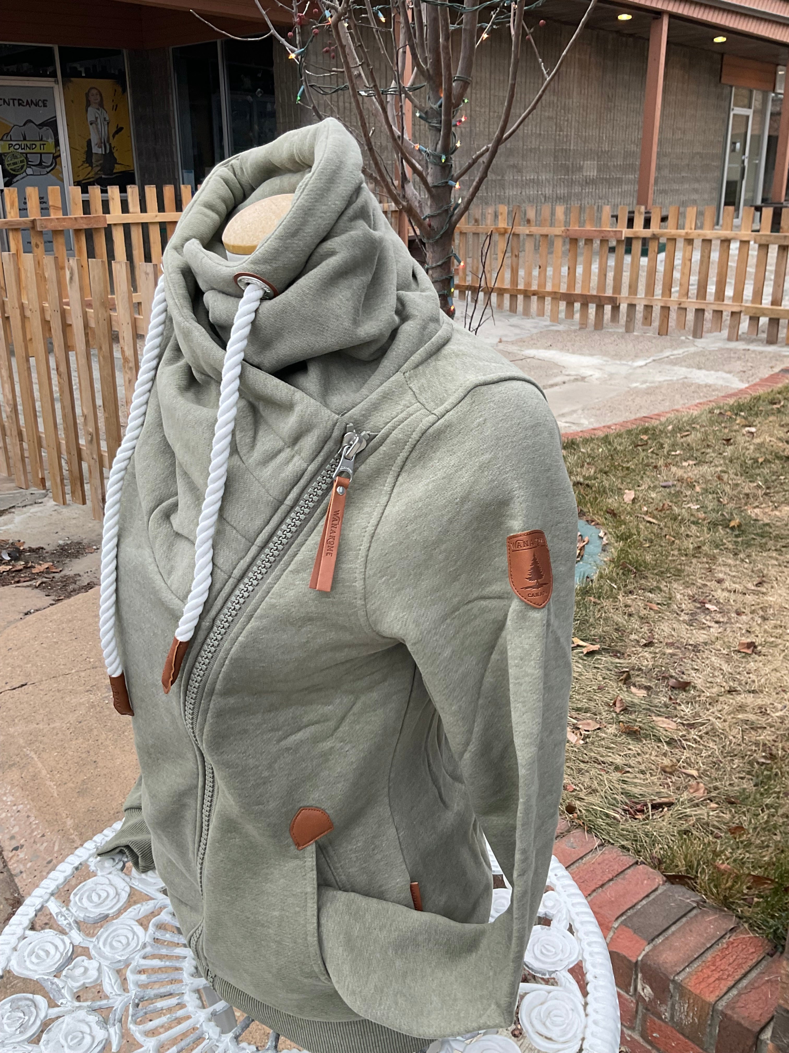 Hestia Surplus Side Zip Ladies Hoodie