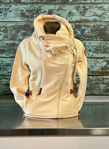 Hestia Melon Cross Zip Sweatshirt