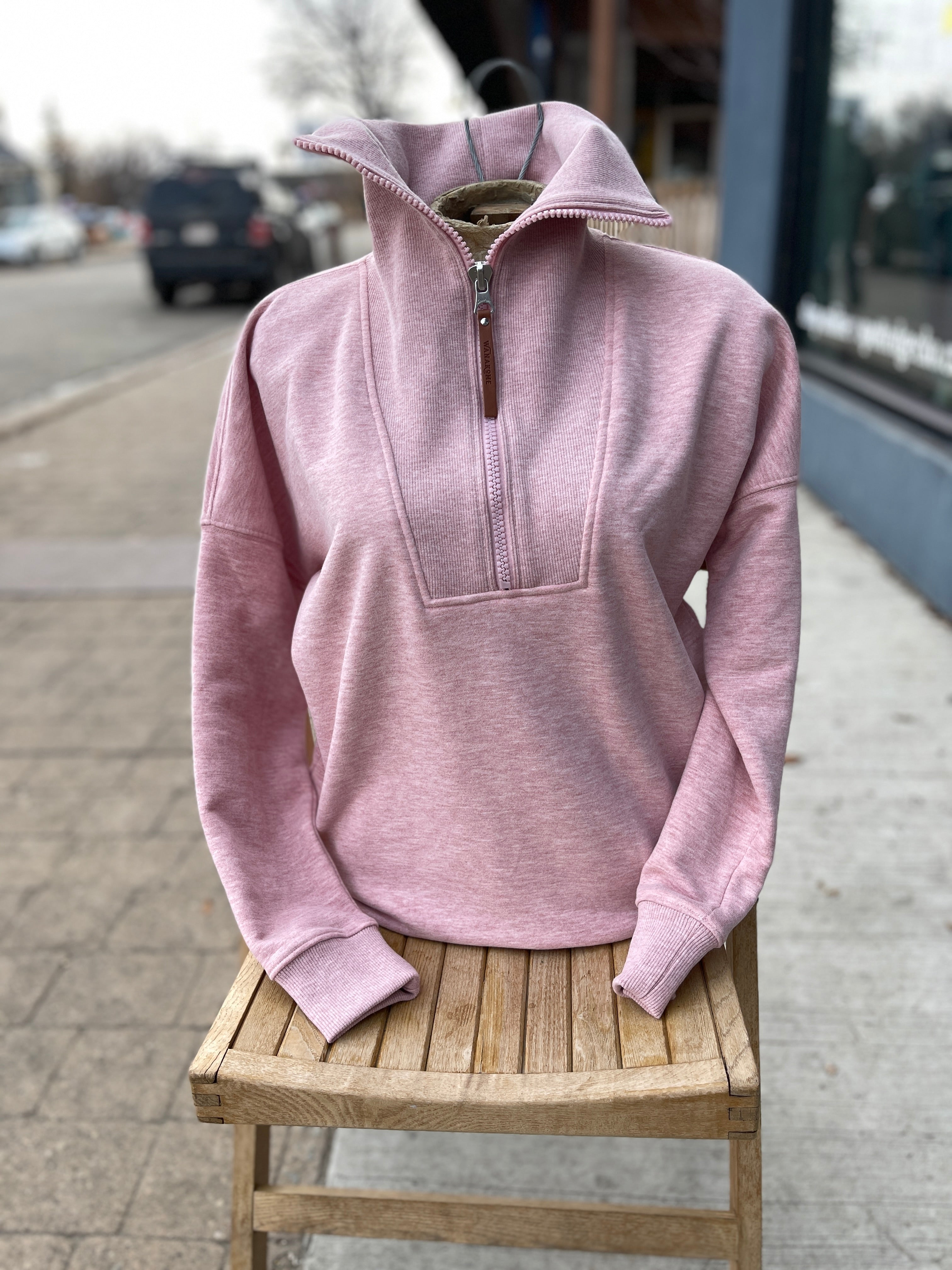 Padma Half Zip  Pink