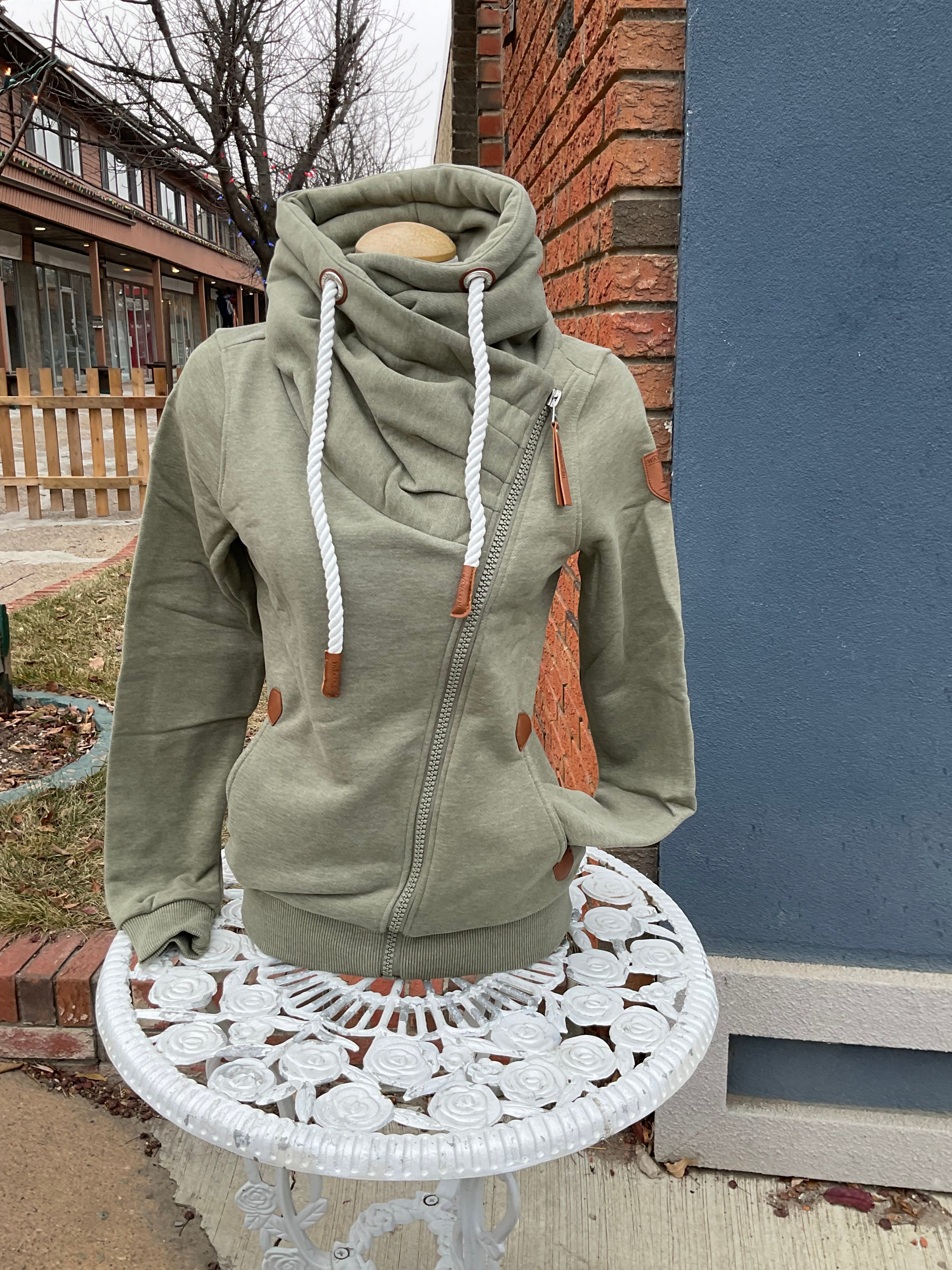 Hestia Surplus Side Zip Ladies Hoodie