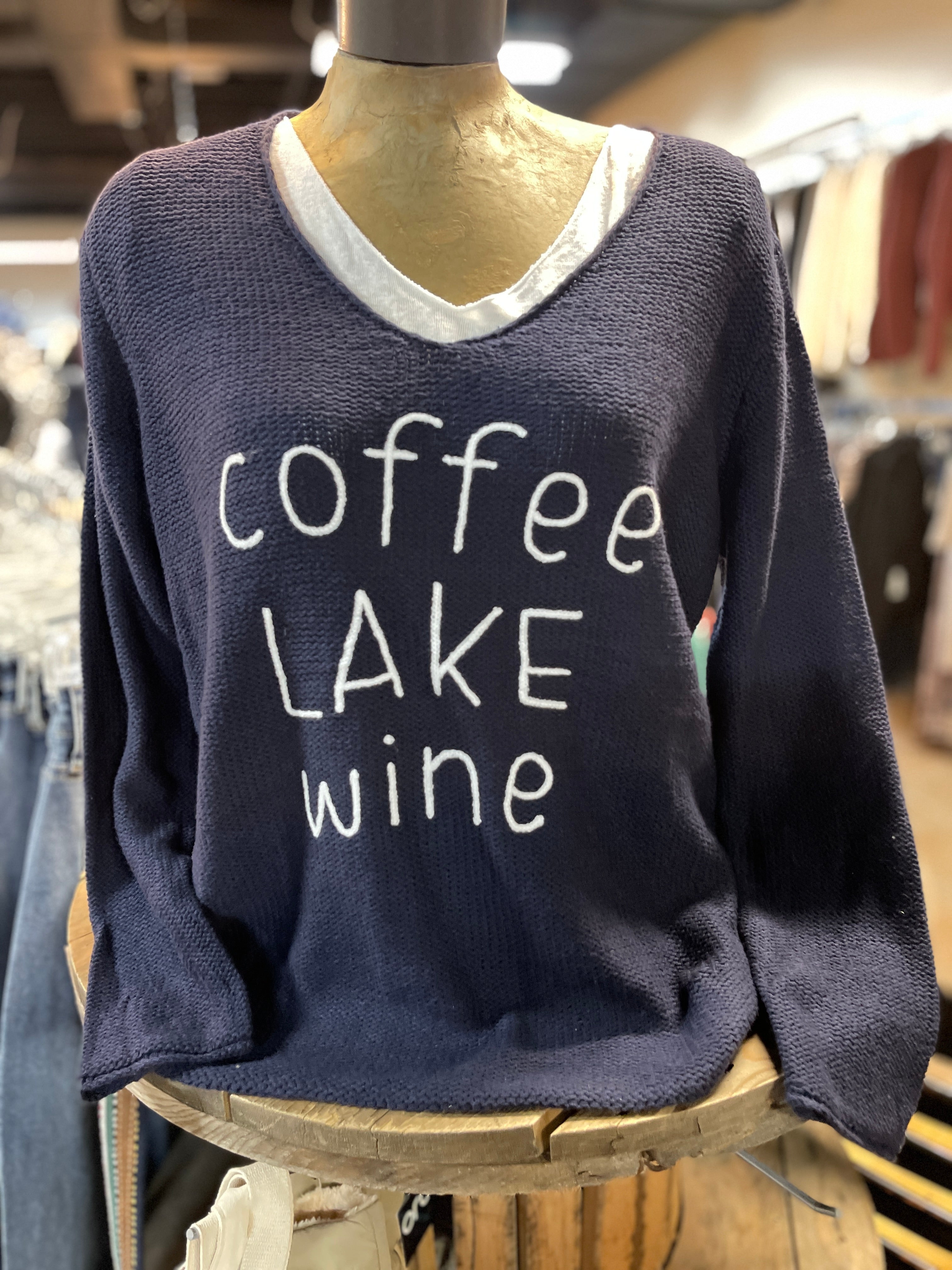 Lake Coffee Wine Sweater