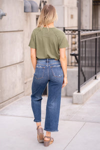 JB Wide Leg  High Rise Crop