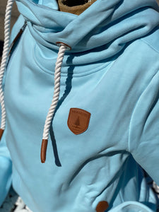 Athena Sky Cross Zip Hoodie