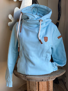 Athena Sky Cross Zip Hoodie