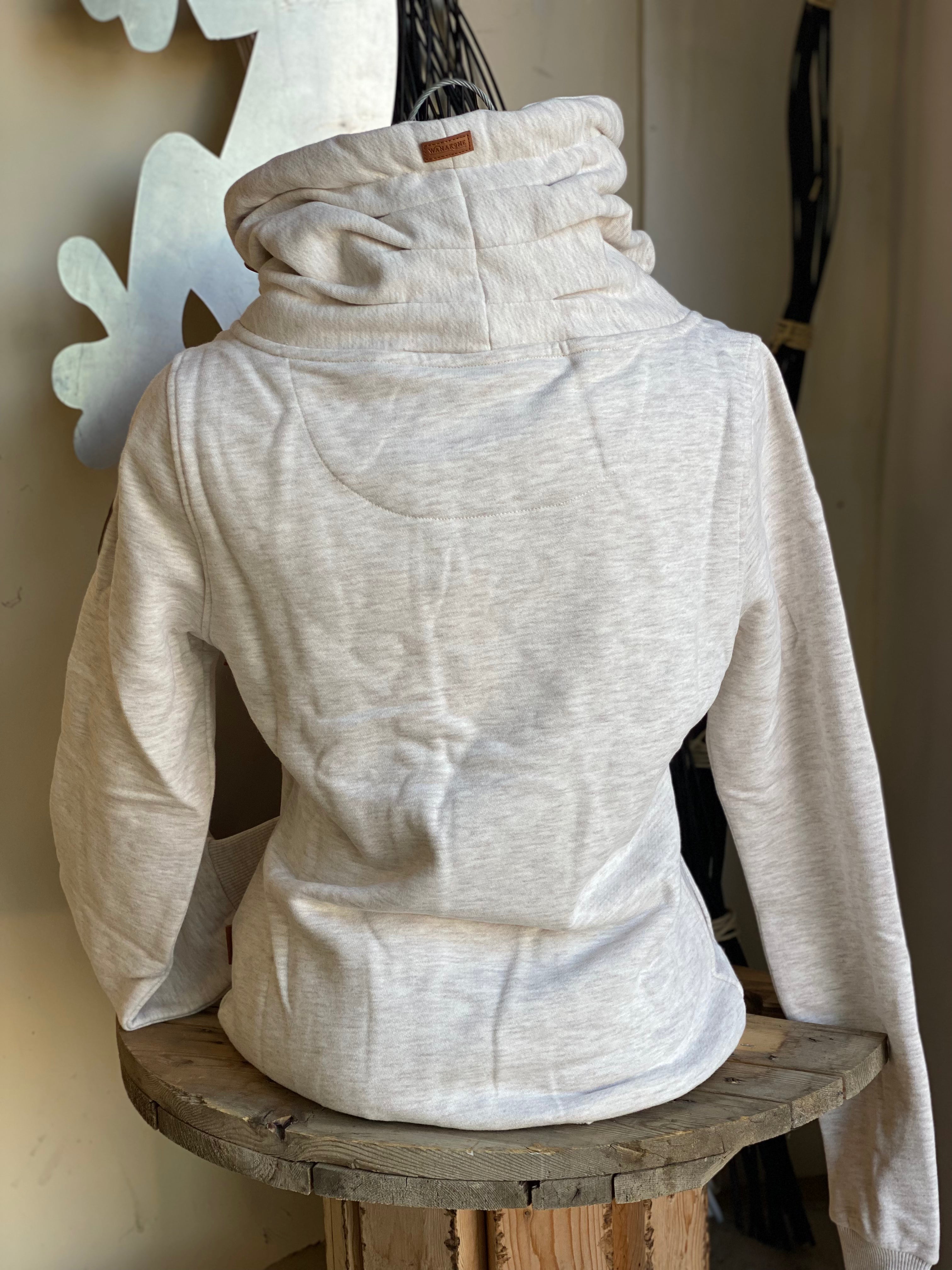 Hestia Heather Oatmeal side zip