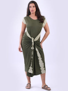 Italian Tie Dye Print Maxi Dress