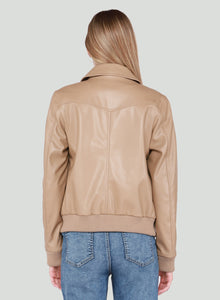 Pu Bomber Jacket