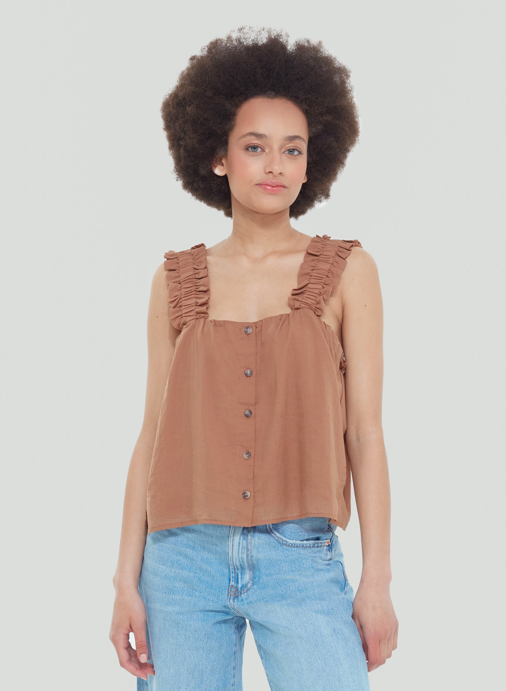 Ruffle Strap Cami