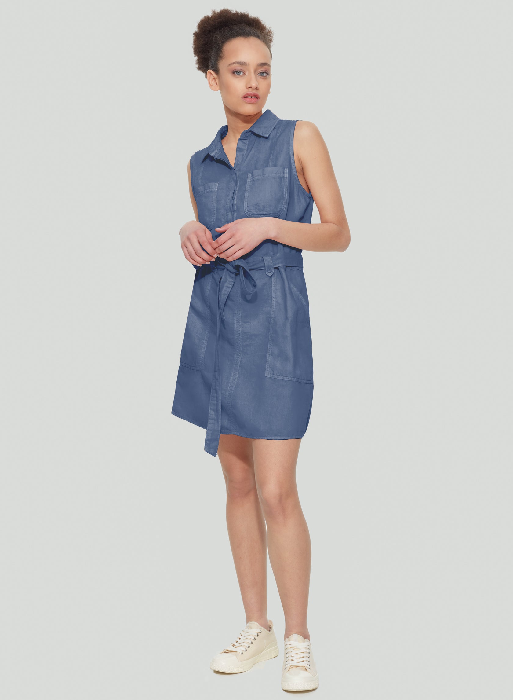 Tencel Shirtdress with Pockets