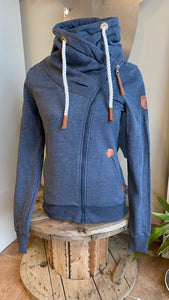Hestia Navy Cross Zip Sweatshirt