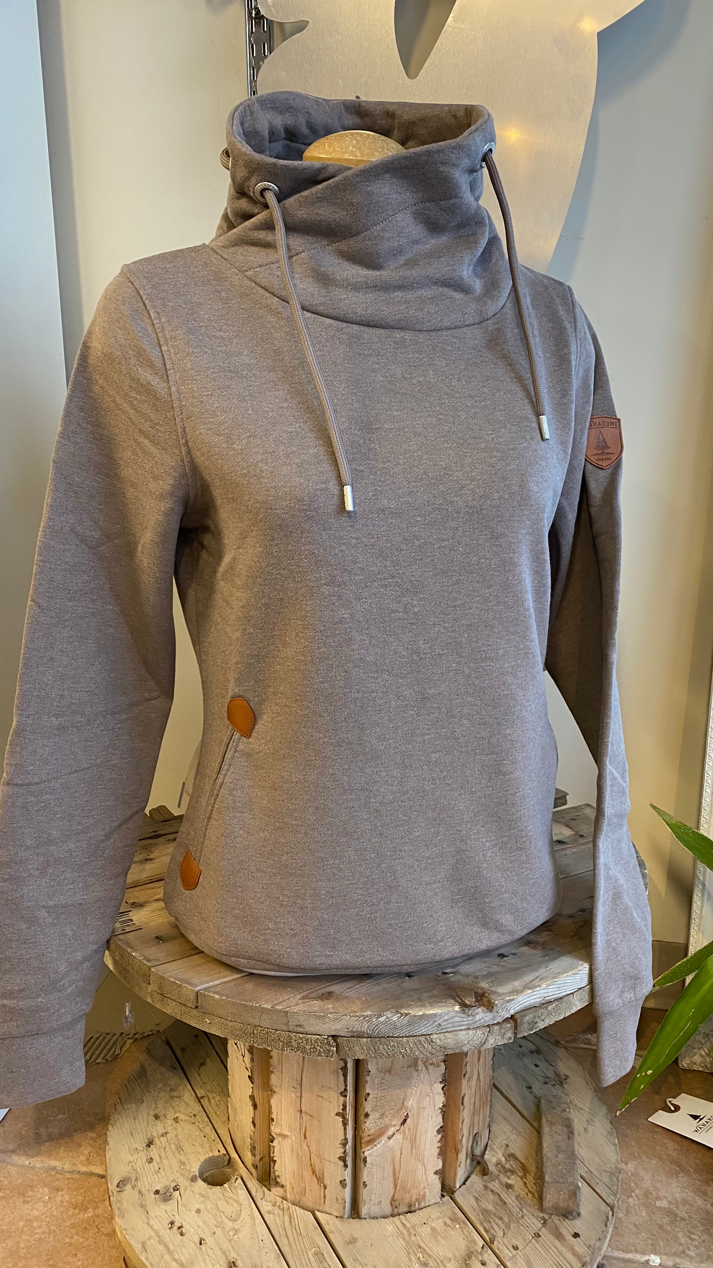 Julissa Choc Chip Cowl Neck  Hoodie
