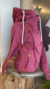 Athena Rhubarb Cross Zip Hoodie