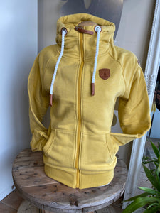 Hera Mustard Front Zip up Hoodie