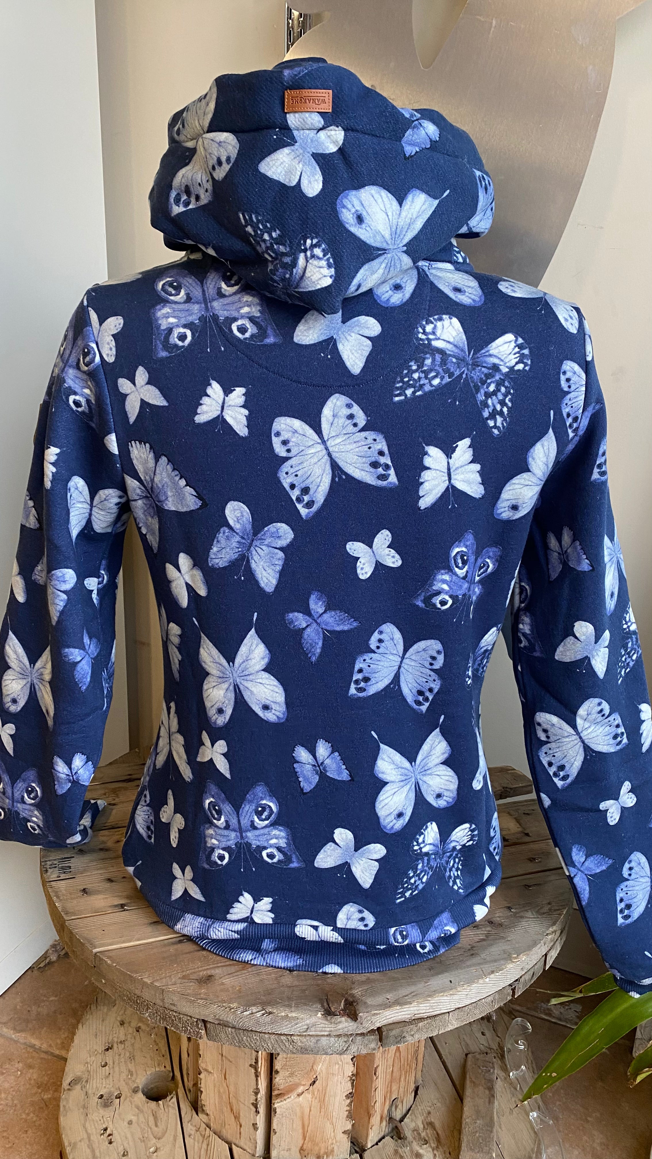 Butterfly Indigo Navy  Hoodie