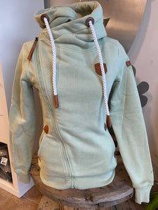 Athena Aloe Cross Zip Hoodie